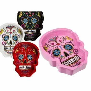 Roze asbakken mexicaanse skull